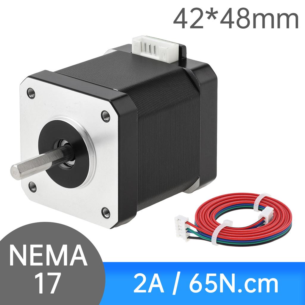 Шаговый двигатель Nema 17 60MM биполярный 2A 85N.cm(118 унций.дюйм) 42 двигателя 2 фазы 4 провода биполярный шаговый двигатель 1.8 градуса для ЧПУ 3D принтера