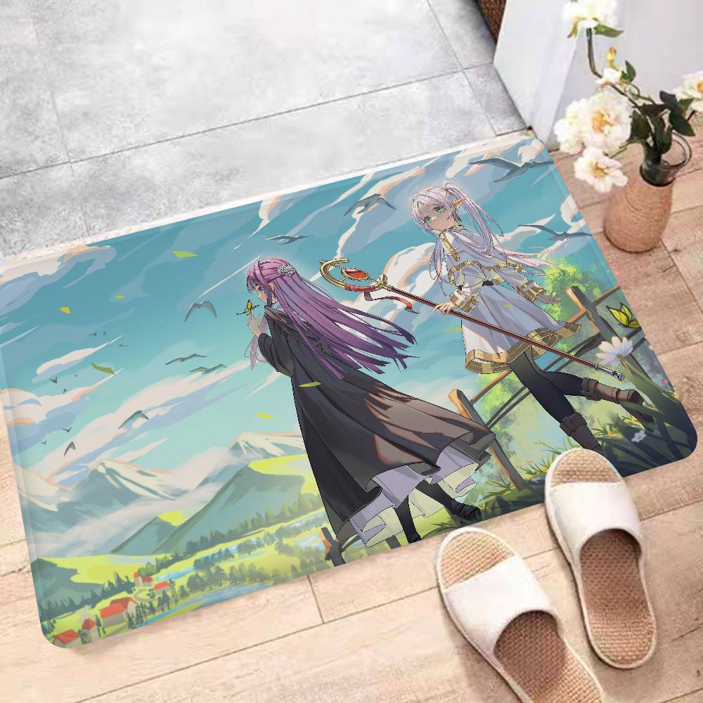 Аниме Фрирен Коврик для входной двери Скандинавский стиль Спальня Гостиная Придверный коврик Дом Балкон Противоскользящий Современный домашний декор