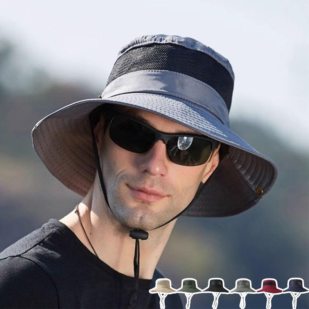 Adjustable Fisherman Hat Big Eaf Mountaineering Hat Portable Sunshade Hats Unisex