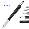 Многофункциональная шариковая ручка 7 в 1 с современным ручным инструментом, измерительная техническая линейка, отвертка, сенсорный экран, стилус, спиртовой уровень