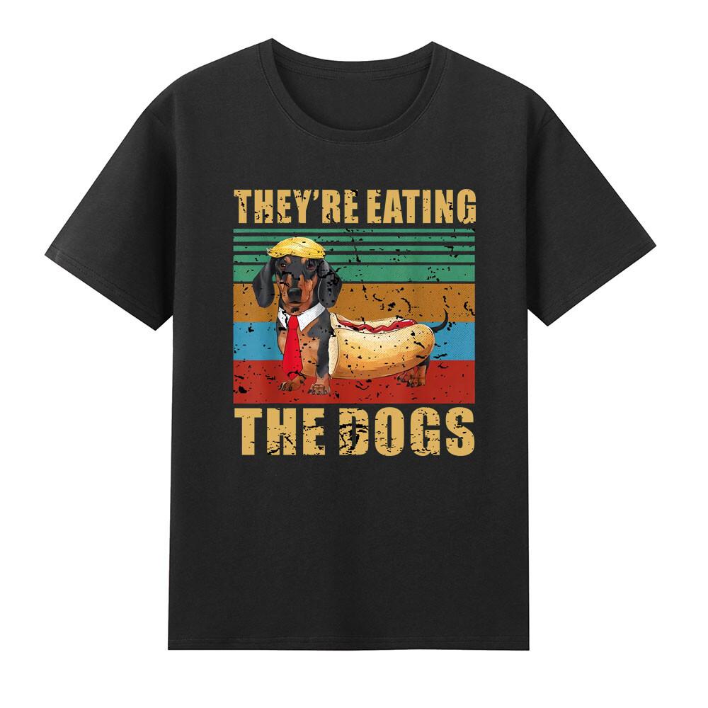Theyre Eating The Dogs 2024 Funny Hotdog Dachshund Weiner TShirt