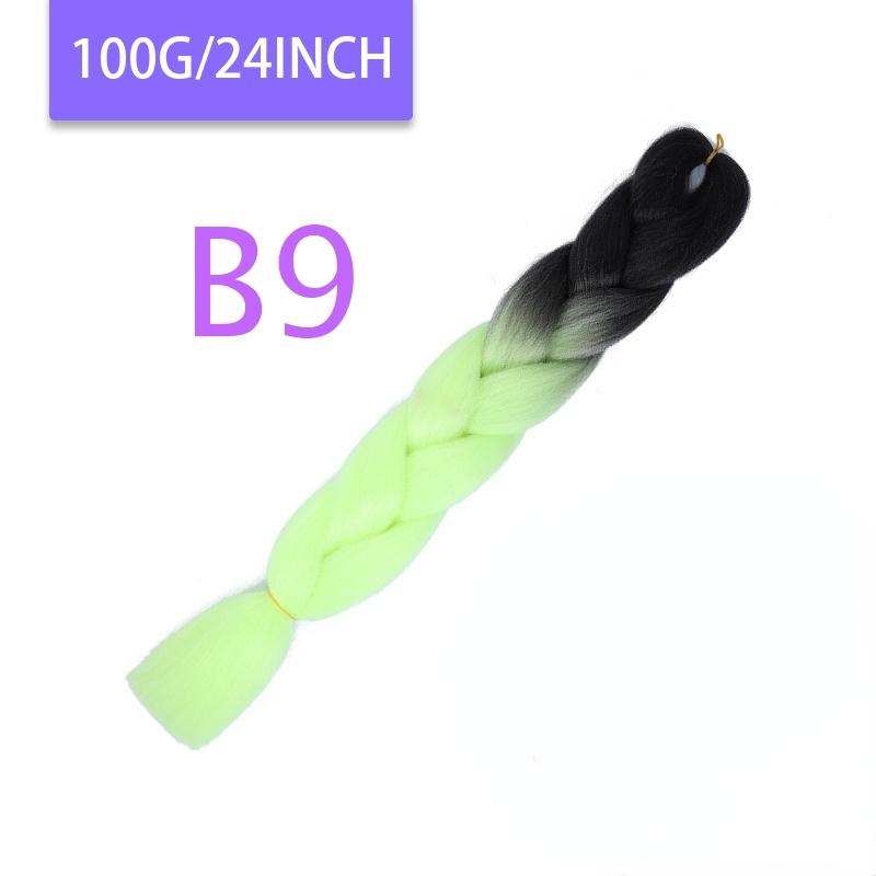 MISQUEEN Yaki Soft Hair Ombre Crochet Braiding Hair Extension For Braid 24 Inch Pink Synthetic Crochet Hair Jumbo Braid Hair