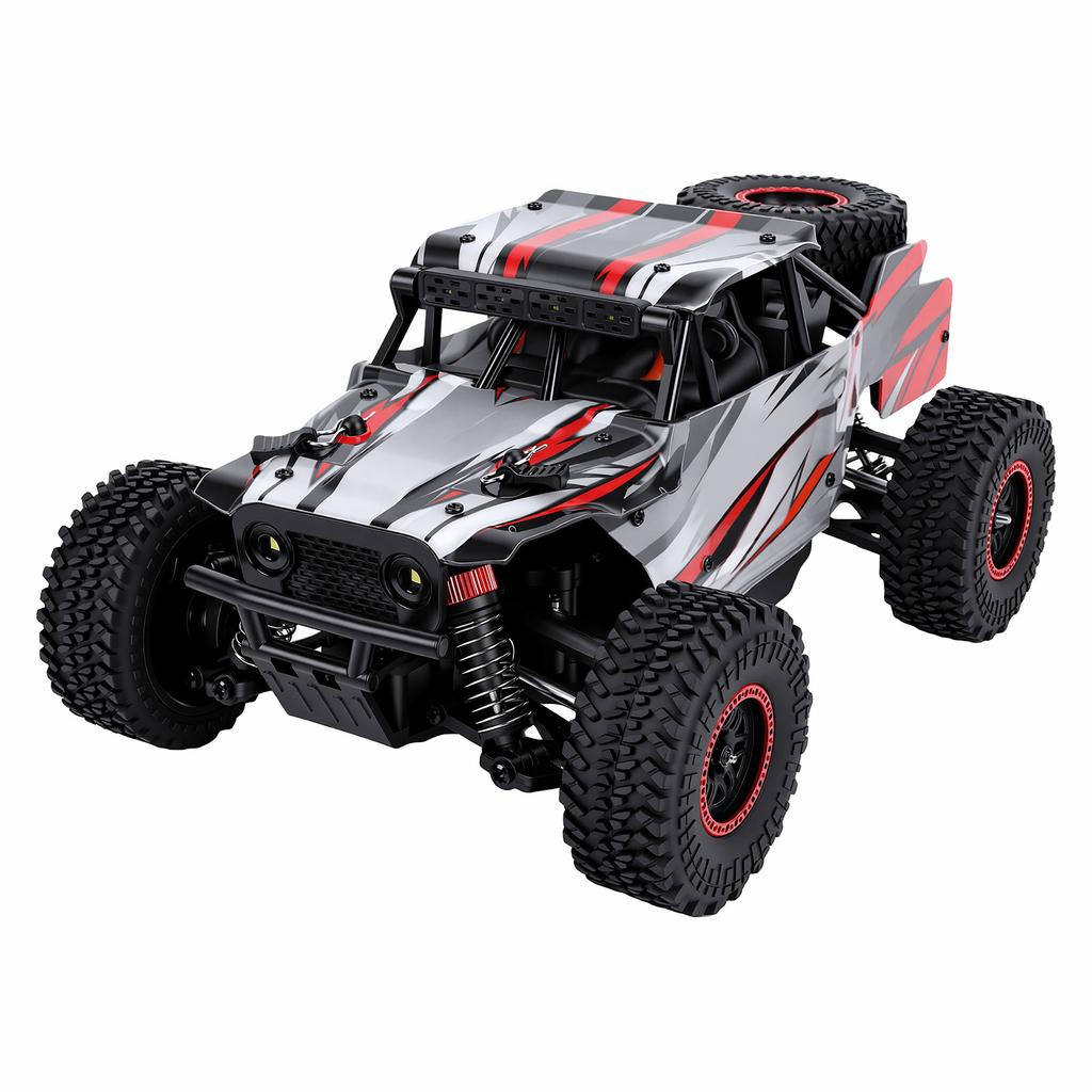 1 18 Scale RC Car, 2.4GHz 4WD 70 Km h High Speed Off Road Remote Control Vehicle with LED Lights