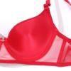 Women Sexy Soft Pu Leather Splice Sponge Padded B Cup Underwire Push Up Bra