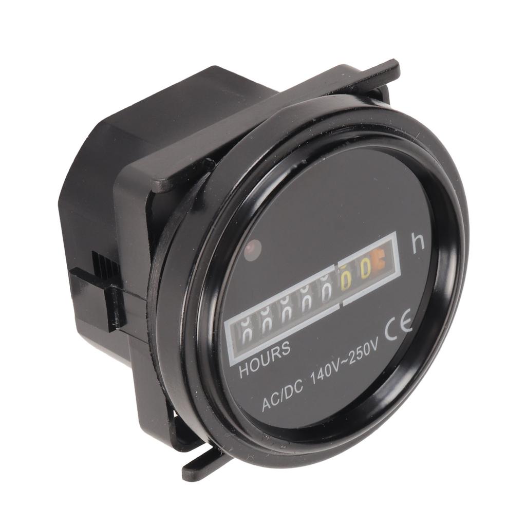 Круглый счетчик моточасов профессиональный высокоточный 140‑250 В переменного тока постоянный ток механический счетчик моточасов для транспортных средств автомобили Bo