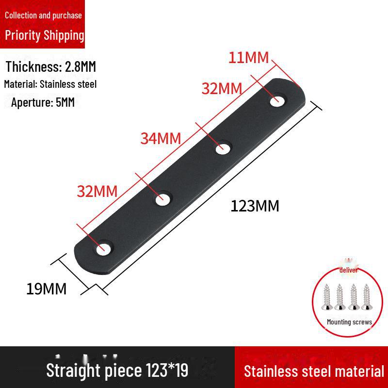 Кронштейн для полок L-образной формы из нержавеющей стали, соединитель под прямым углом 90 градусов