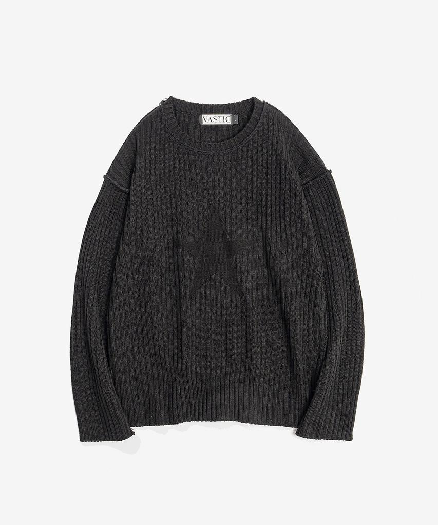 VASTIC Star Reverse Knit_Black