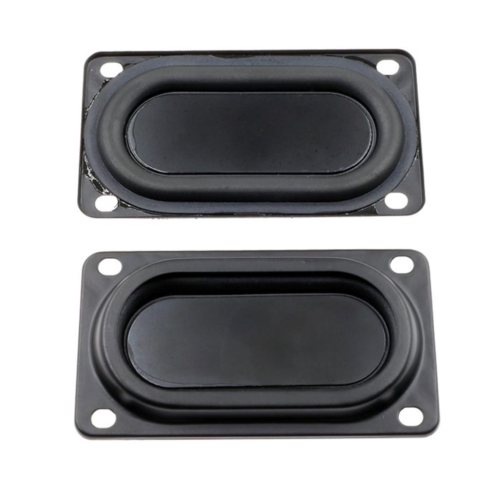 2Pcs Rubber Diaphragm 5090 with Mounting Holes Rectangle Bass Resonance Passive Radiator Speaker Vibration Membrane