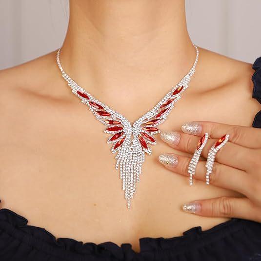 Fashion Jewelry Set Necklace Earrings For Women Ladies