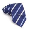 Men's Stripe Grey Navy Blue Wedding Ties Jacquard Woven 8CM Ployster Polka Floral Neck Ties