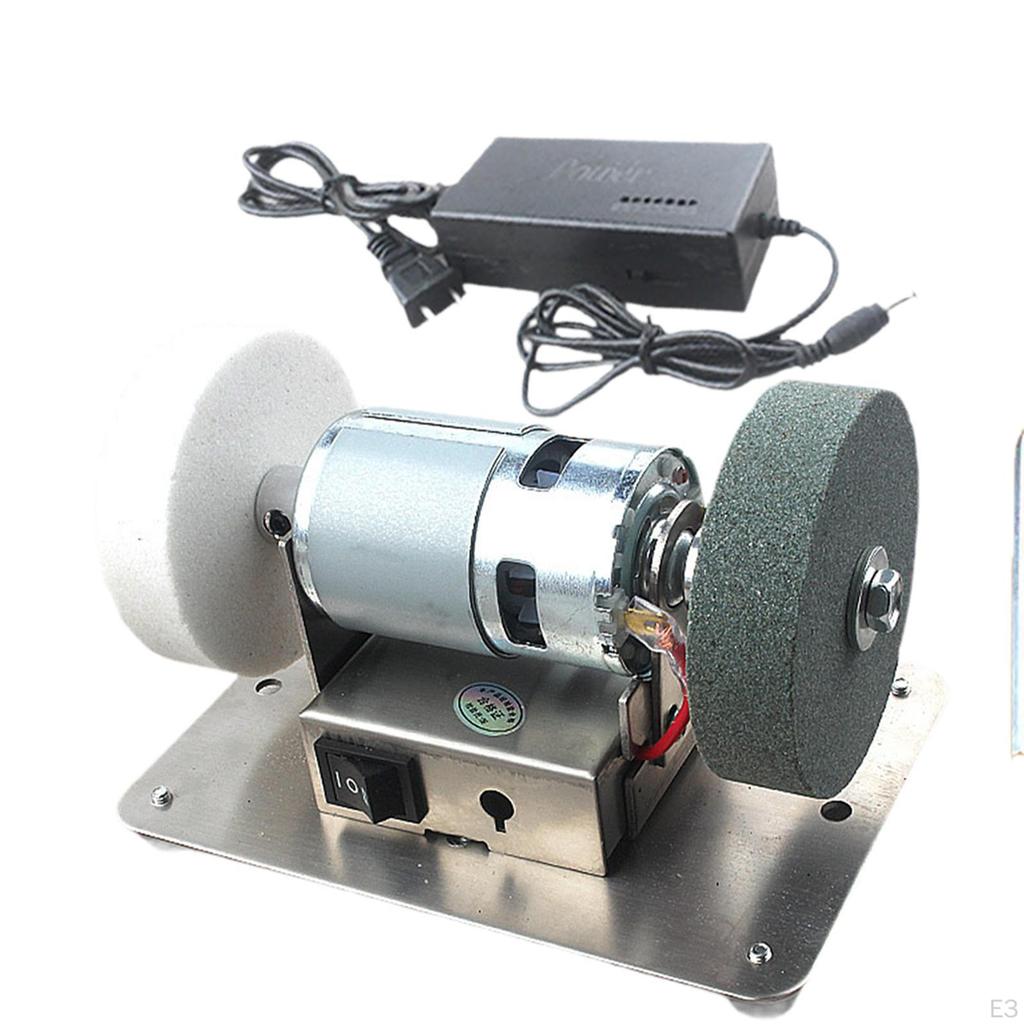 Мини-шлифовальный станок, шлифовальный инструмент, 7 скоростей, регулируемая полировальная машина для поделок, настольная шлифовальная машина для дома