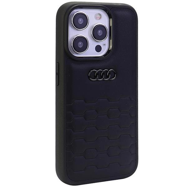 Чехол Audi GT из синтетической кожи для iPhone 15 Pro — черный