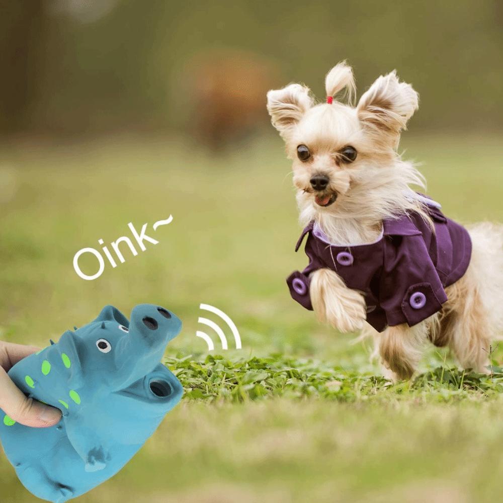 С пищалкой латексные игрушки для жевания собак хрюкающая свинья собаки сжимаемая игрушка собака пищащая игрушка для игры домашних животных