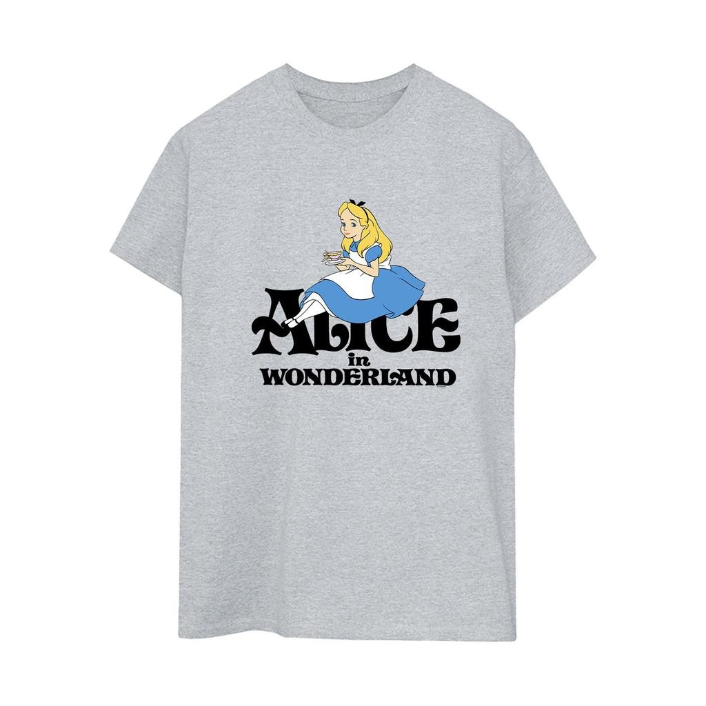 Disney Womens/Ladies Alice In Wonderland Tea Drinker Classic Cotton Boyfriend T-Shirt