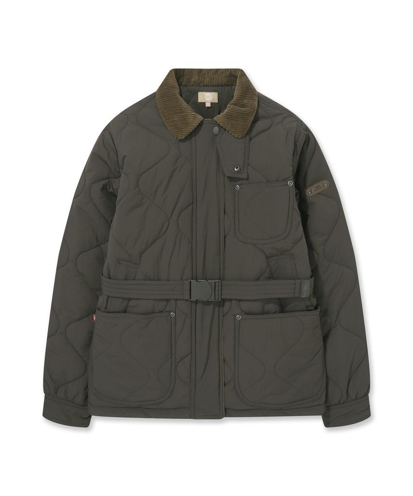 BIBISSIEOSEU Women'S Primarshell Belted Lightweight Khaki