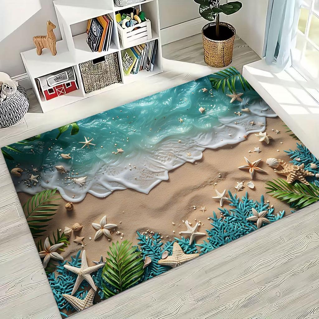 Ковер Dream Starfish Shell Tropical Beach Sea Star Art для спальни, гостиной, дивана, домашний коврик для двери, декор, большой нескользящий коврик для пола