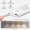Ultra Thin Body Sensor Strip Light USB Rechargeable Magnetic for Closet Hallway Stairway
