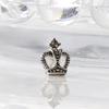 Women's Silver Crown Steel Cubic Surgical Antique Piercing