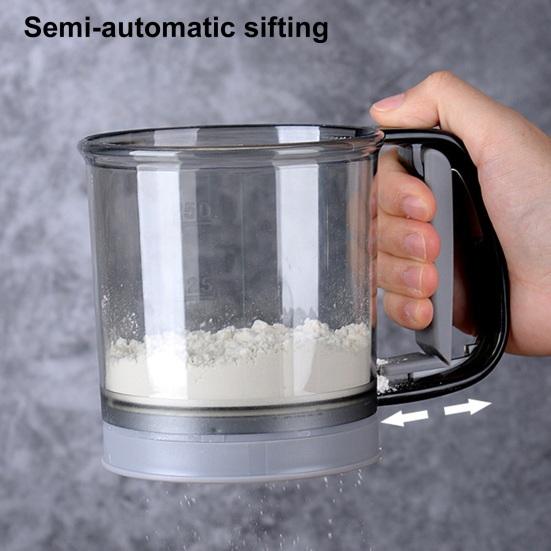 Сито для муки. Легкое просеивание муки. Ручное двухслойное прозрачное антикоррозийное сито для муки для гладкой выпечки.