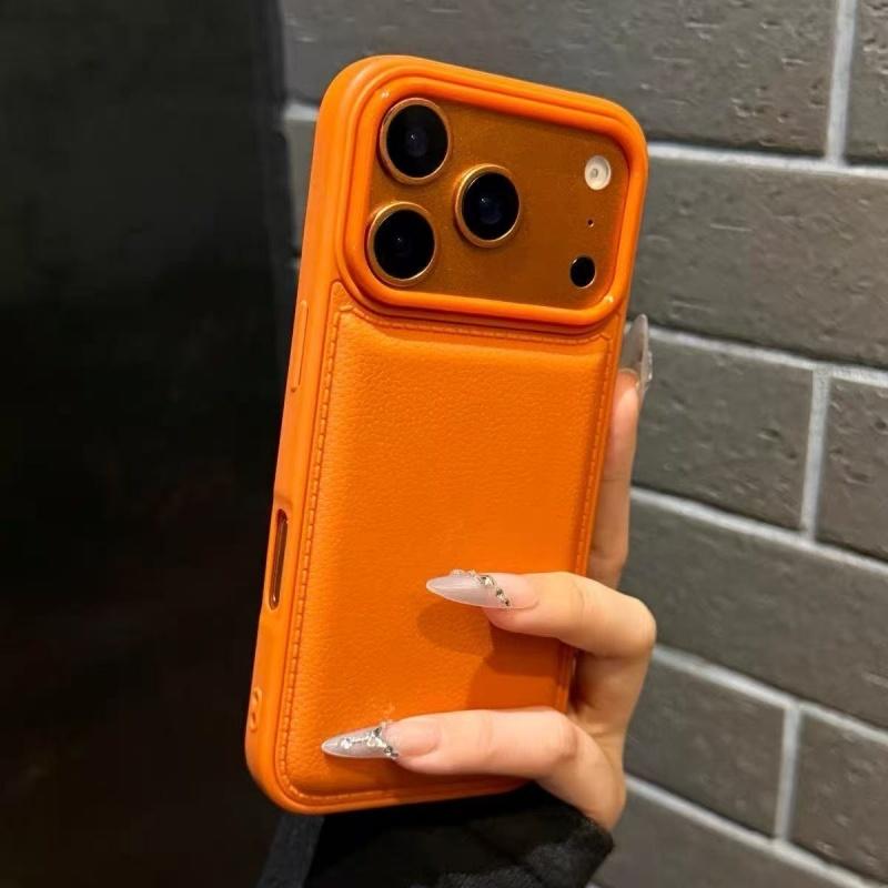 Leather Texture Candy Bumper Case for iPhone 17 16 15 14 13 12 11 Pro Max Plus X XS XR 17Pro 16Pro Shockproof Armor Cover