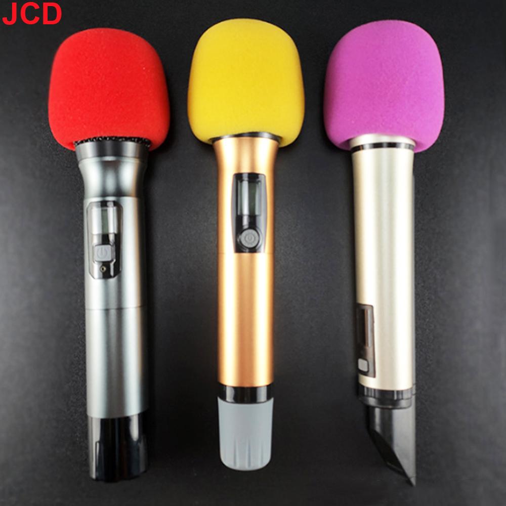 JCD 10pcs Mix Colors Sponge Microphone Set Replacement Foam DJ Stage Windshield Wind Shield Cover Thick Washable