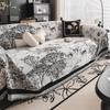 Floral Chenille Sofa Cover - Non-Slip, Pet-Friendly Couch Protector for All Seasons, Perfect for Living Room, Kitchen, and Office Decor