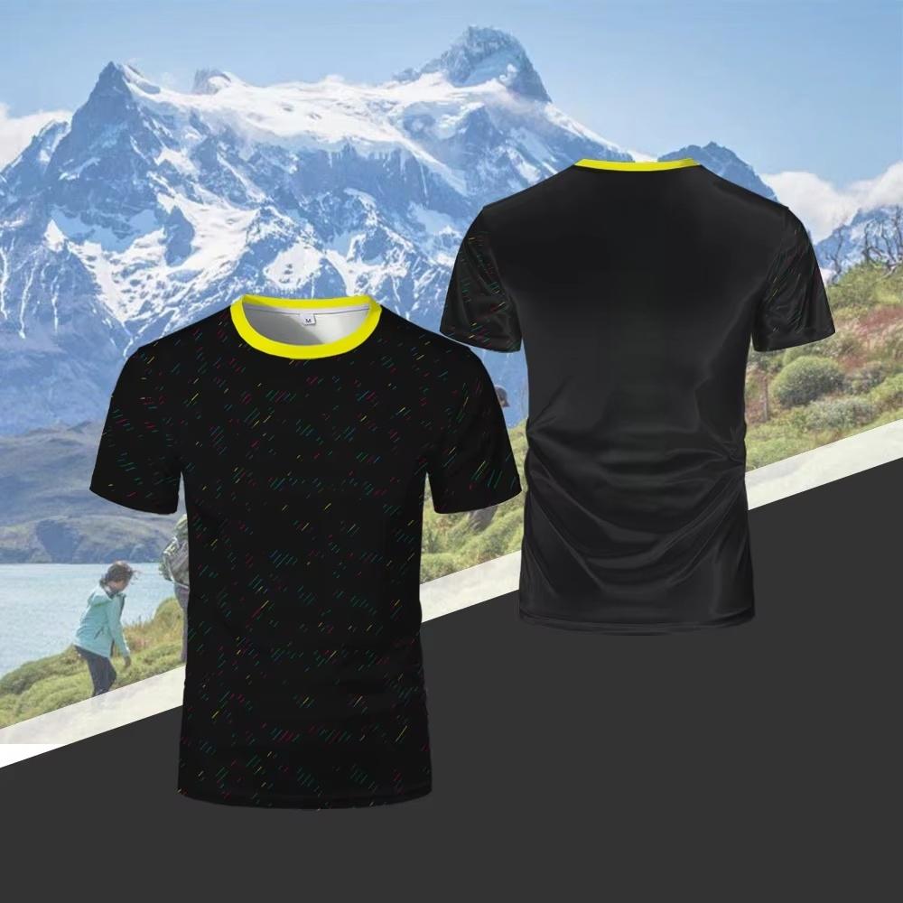 Men's Hiking Outdoor Running T-Shirts Fashion 3D Printed Design T Shirt for Men Wall Climbing and Trail Camping Drifit Clothing