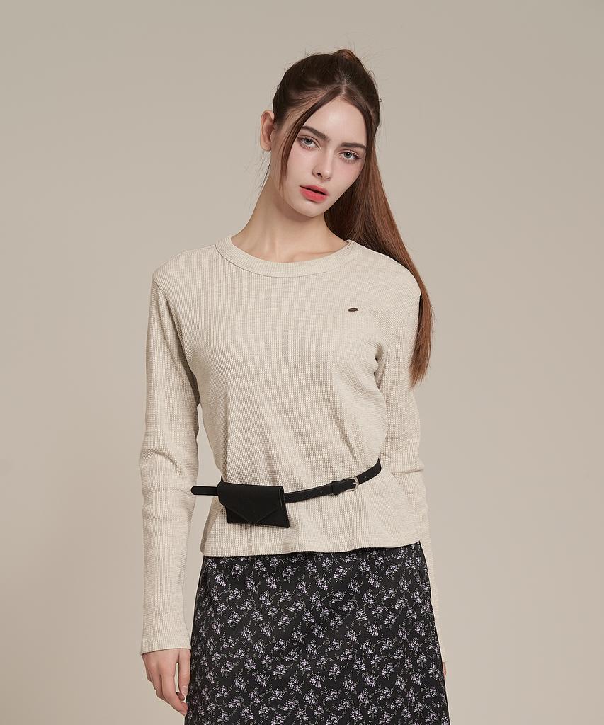 Waffle T-shirt Iteoneolmomeonteu _ Овсяный