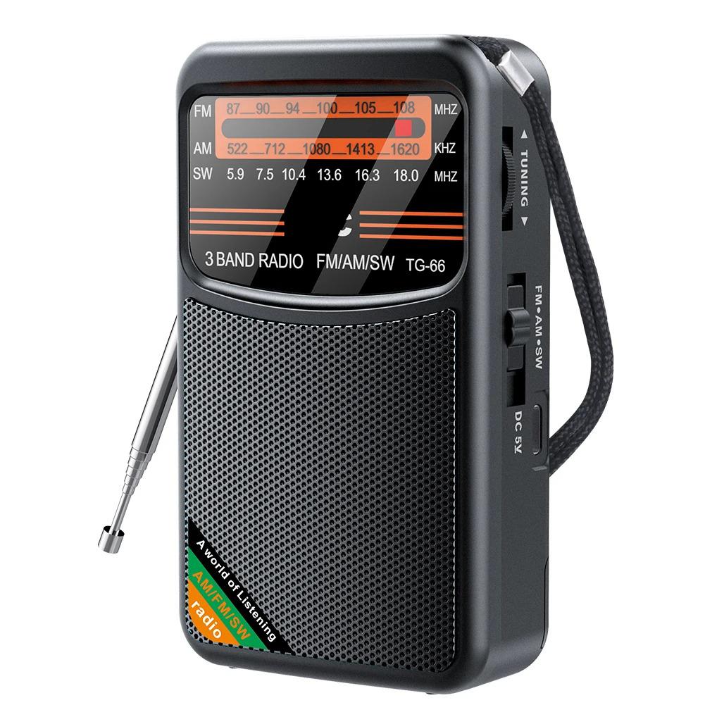 Радио на батарейках FM AM SW радио со встроенным динамиком и указателем карманное радио с поддержкой автоматического поиска и HD-дисплеем для пожилых людей