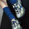 hiig [no.197] vintage blue silk heart socks