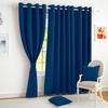 Blackout Curtains 2 Room Darkening Window Curtain Plain, Navy Blue  Pack of 2
