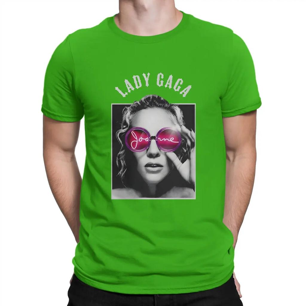 L-Lady Gaga Newest TShirt for Men Pop Round Collar Pure Cotton T Shirt Personalize Gift Clothes Tops