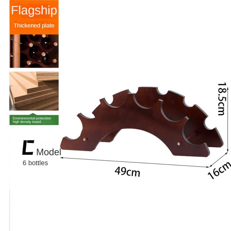 Деревянная винная стойка Держатели для вина Кухонная сборная стойка Органайзер Барный шкаф для хранения Винный шкаф Стойка для бутылок вина