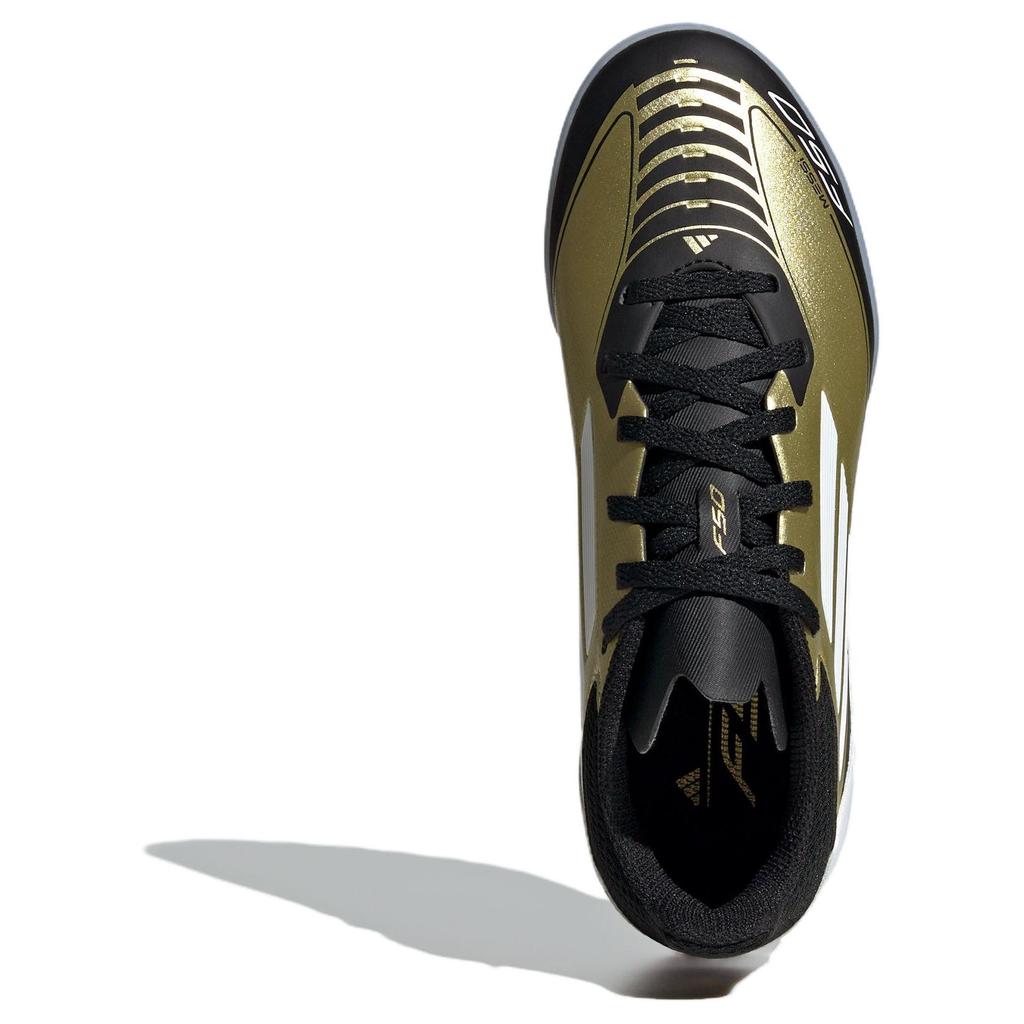 Adidas Детские кроссовки Messi Adizero F50 League TF K Triunfo Dorado золото-золото-металлик облачно-белый IG9277