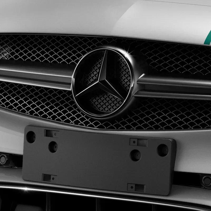 YVK5 Car Grill Emblem Star Badge Car Front Grill Logo For Mercedes Benz W205 A B C W212 W20E GLA GLK CLA CLS SLK VIANO Accessories