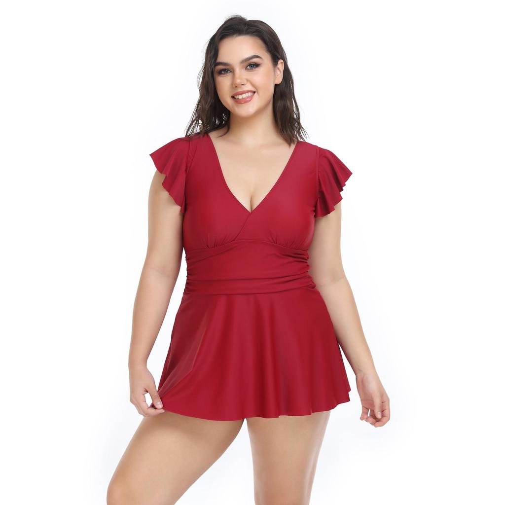 Женский купальник большого размера, новая мода, сексуальные бикини из двух частей, купальники больших размеров, пляжное платье