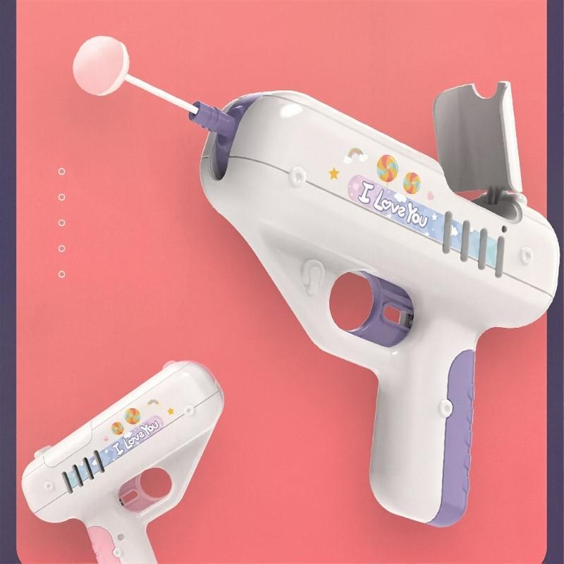 Lollipop Launching Guns With Music and Light Effect Funny Candy Guns Holder For Children Birthday Christmas Gift