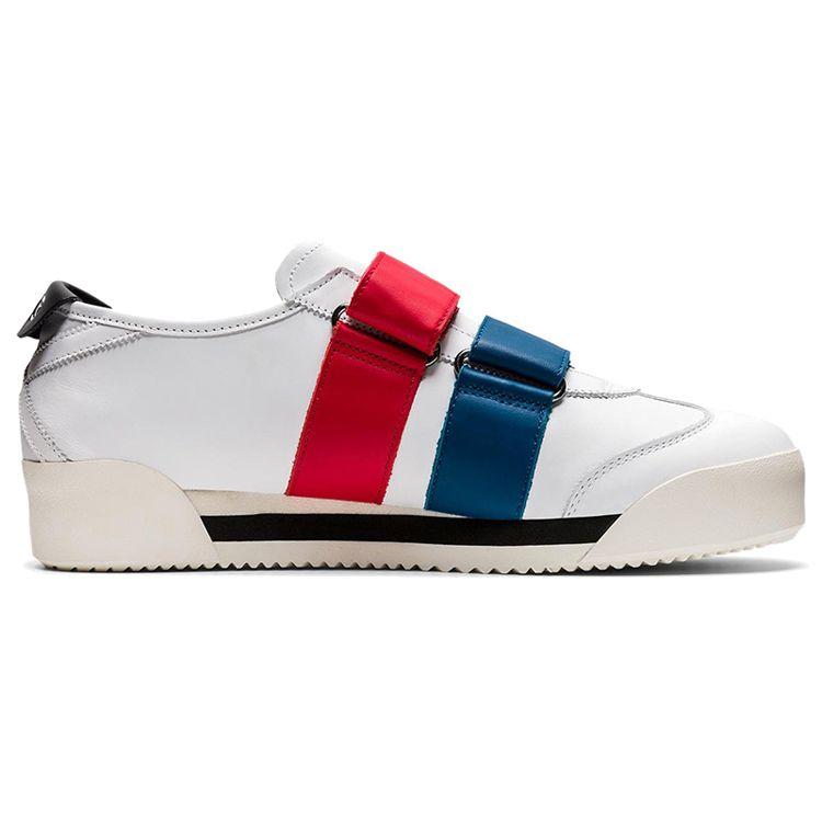 ONITSUKA TIGER Мужские кроссовки Mexico 66 SD PF Белые с классическим красным, низкие, на липучке 1183B671-101