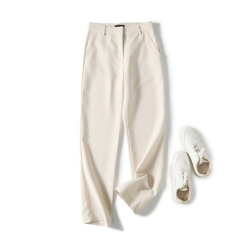 2025 Spring Women's High-Waisted Straight-Leg Pants - Versatile, Casual, and Elegant