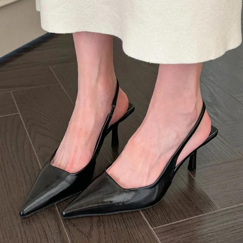 Новые женские босоножки с острым носком, туфли на высоком каблуке, золотистые туфли-лодочки, серебряные туфли-лодочки, летняя свадебная обувь, Zapatos Mujer