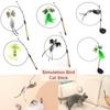 Play Pet Supplies Simulation Bird Stick Toy Wire Chaser Wand Cat Kitten Toys Teaser Feather