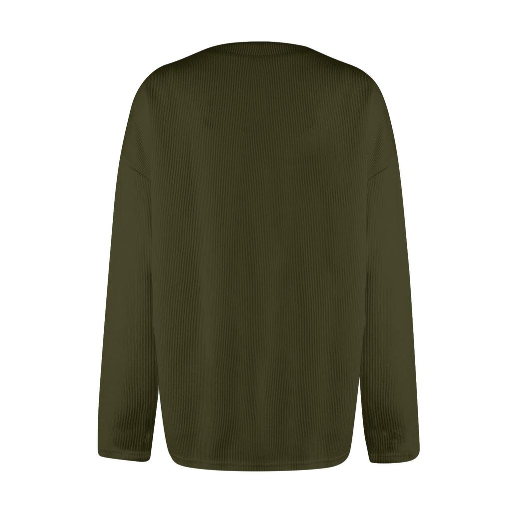 Women's Fashion Solid Colour Long Sleeve Knitted Cardigan Button Up Jacket