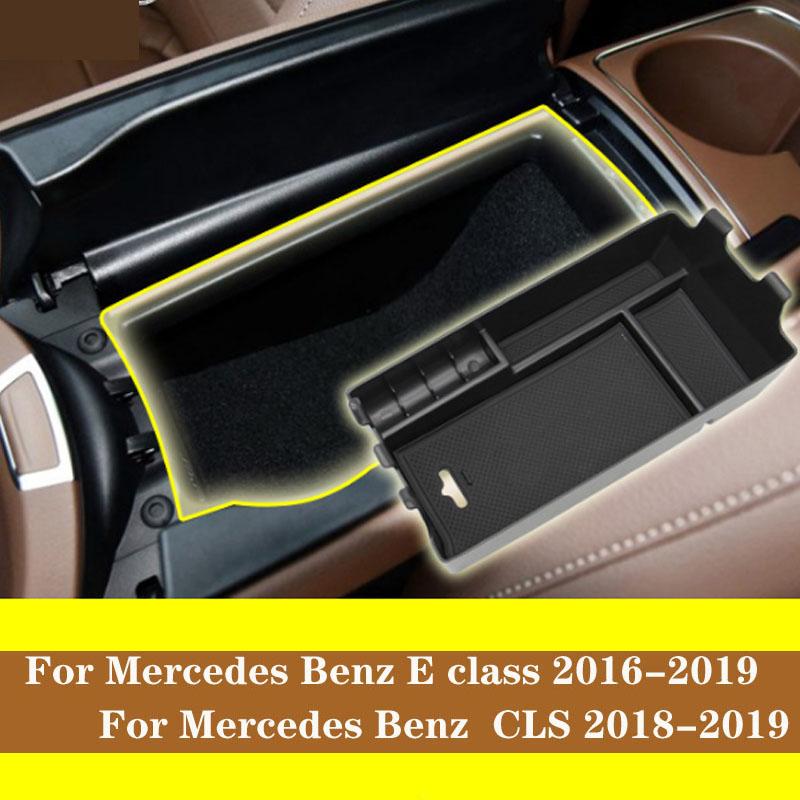 Car Interior Center Armrest Storage Glove Box For Mercedes Benz E Class W213 E200 300 2016- For Benz A/B Class CLA GLA