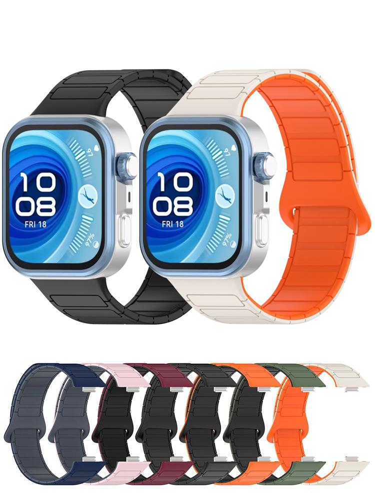 Ремешок для Huawei Watch Fit 4 Pro/4/3 Аксессуары Магнитная петля Силиконовый Сменный ремень Correa Браслет Huawei watch fit 4 Ремешок