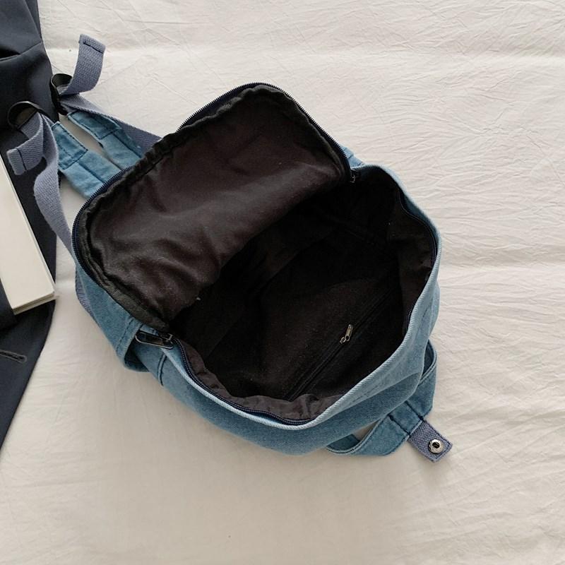 Ретро джинсовый рюкзак школьный рюкзак для студента