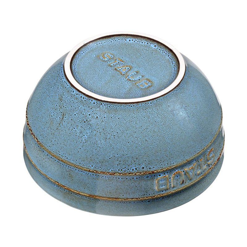 Керамическая круглая миска Staub 12 см (Античный сине-зеленый)