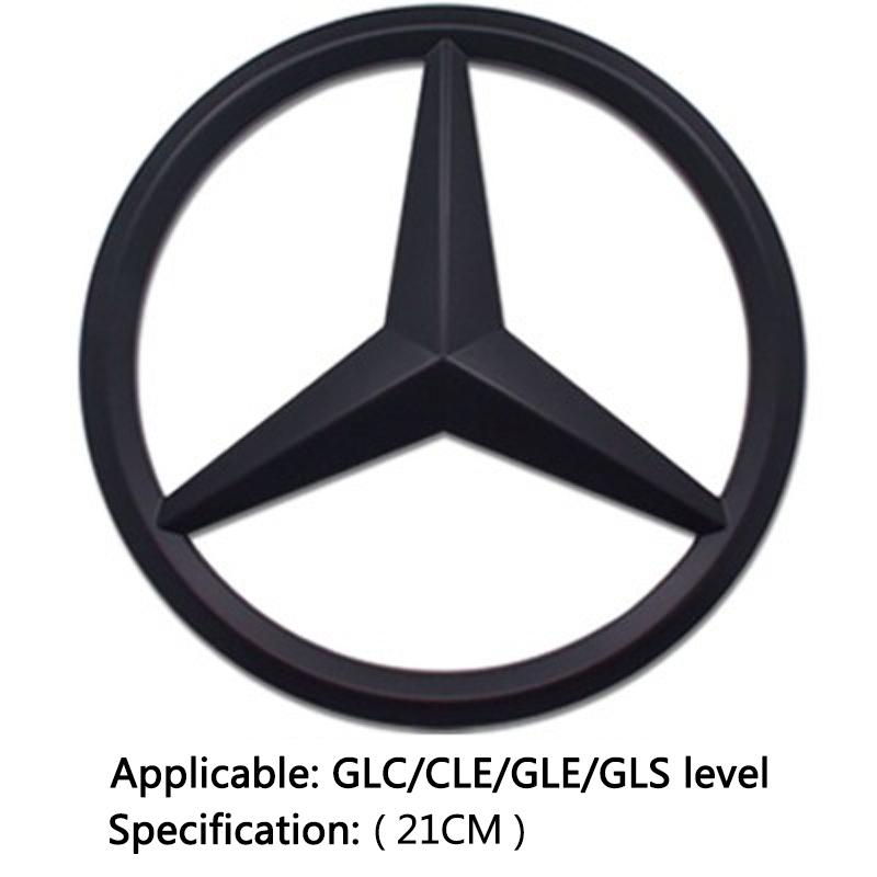 GZB4 1PC 210mm 188mm Car Front Grill Emblem Lid Cover Decoration For Mercedes Benz AMG class GLK W220 A180 W211 W205 GLC W203 Sticker
