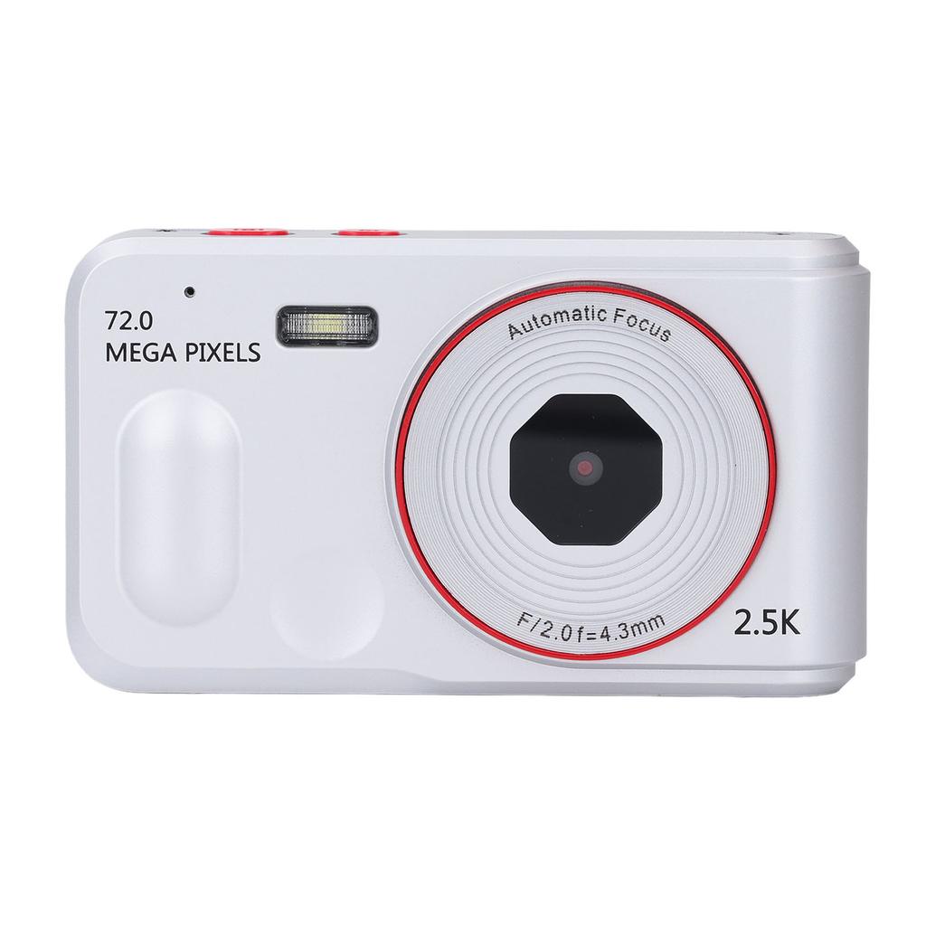 Digital Camera 72MP 2.5K 16x Zoom Auto Focus Anti Shake 2.4 Inch Screen Portable Compact Camera for