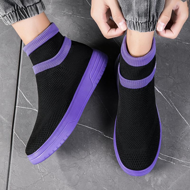 Модные высокие кроссовки-носки Женская спортивная обувь Мужская дышащая обувь для бега Обувь для ходьбы Chaussures Femme Размер 36-46