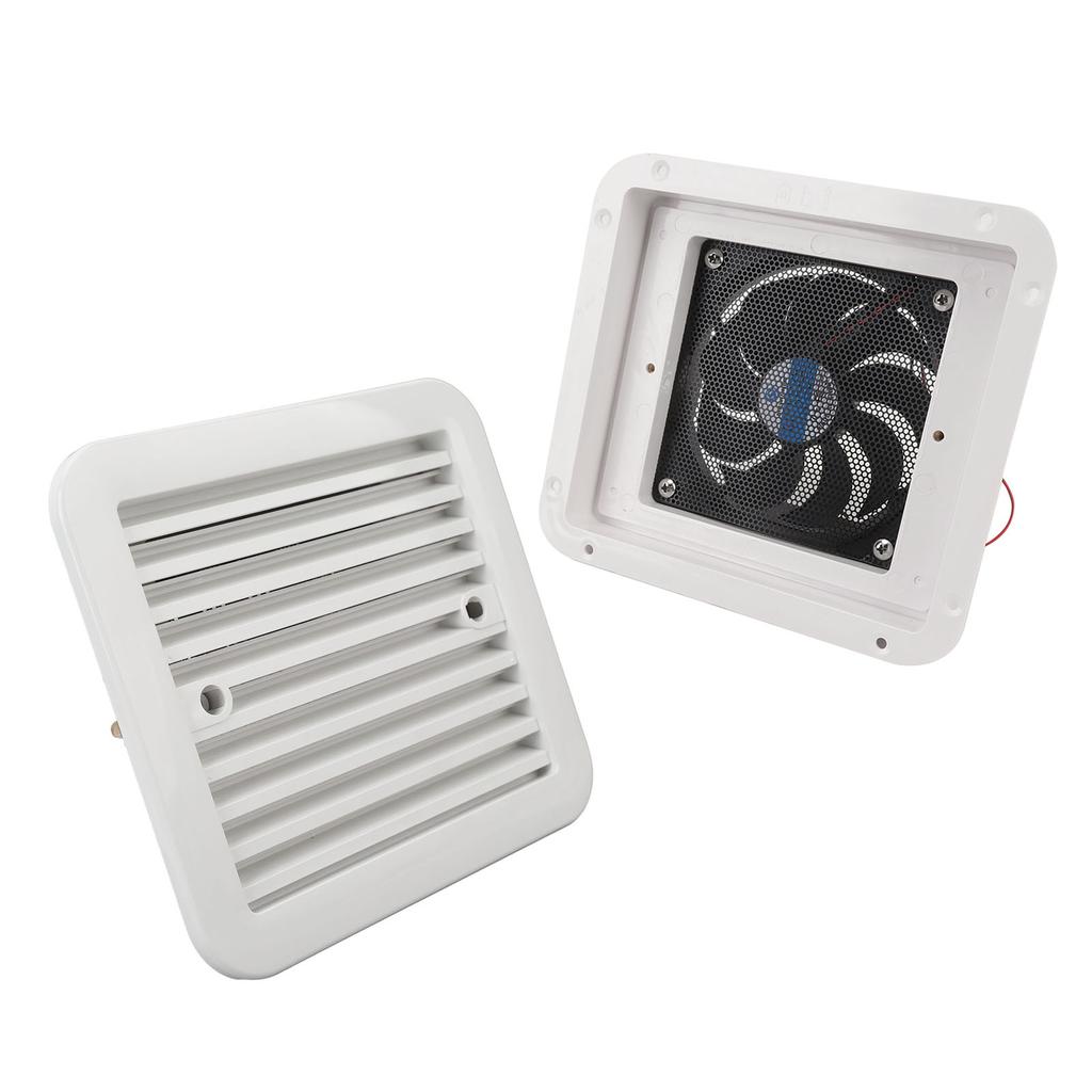 5V RV Side Vent Fan One Way Silent Wind Air Vent Ventilation Exhaust Fan for Caravan Motorhome Camper Yacht